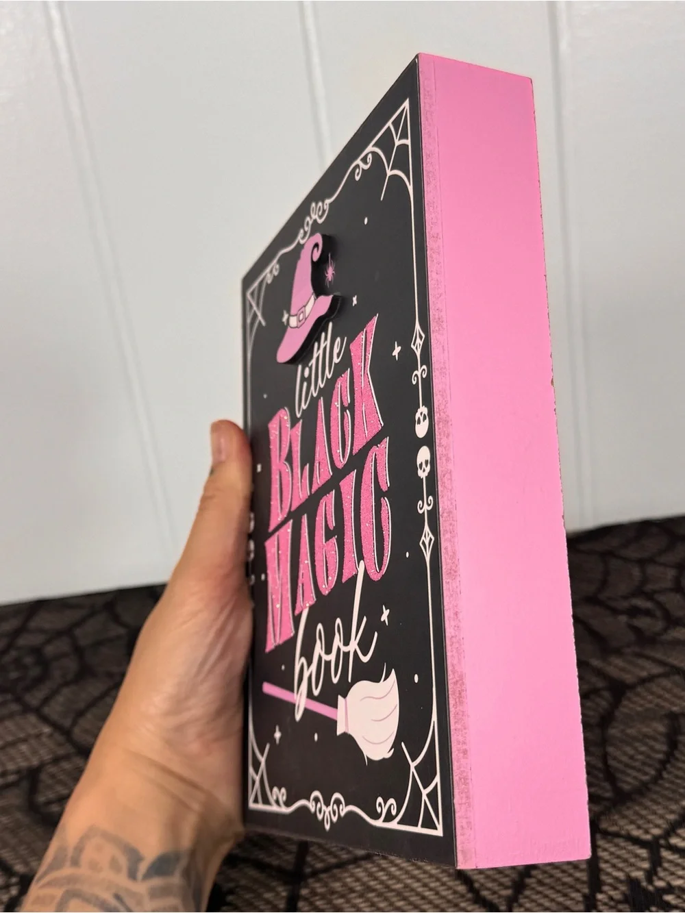 NEW “Little Black Magic Book” Halloween Plaque